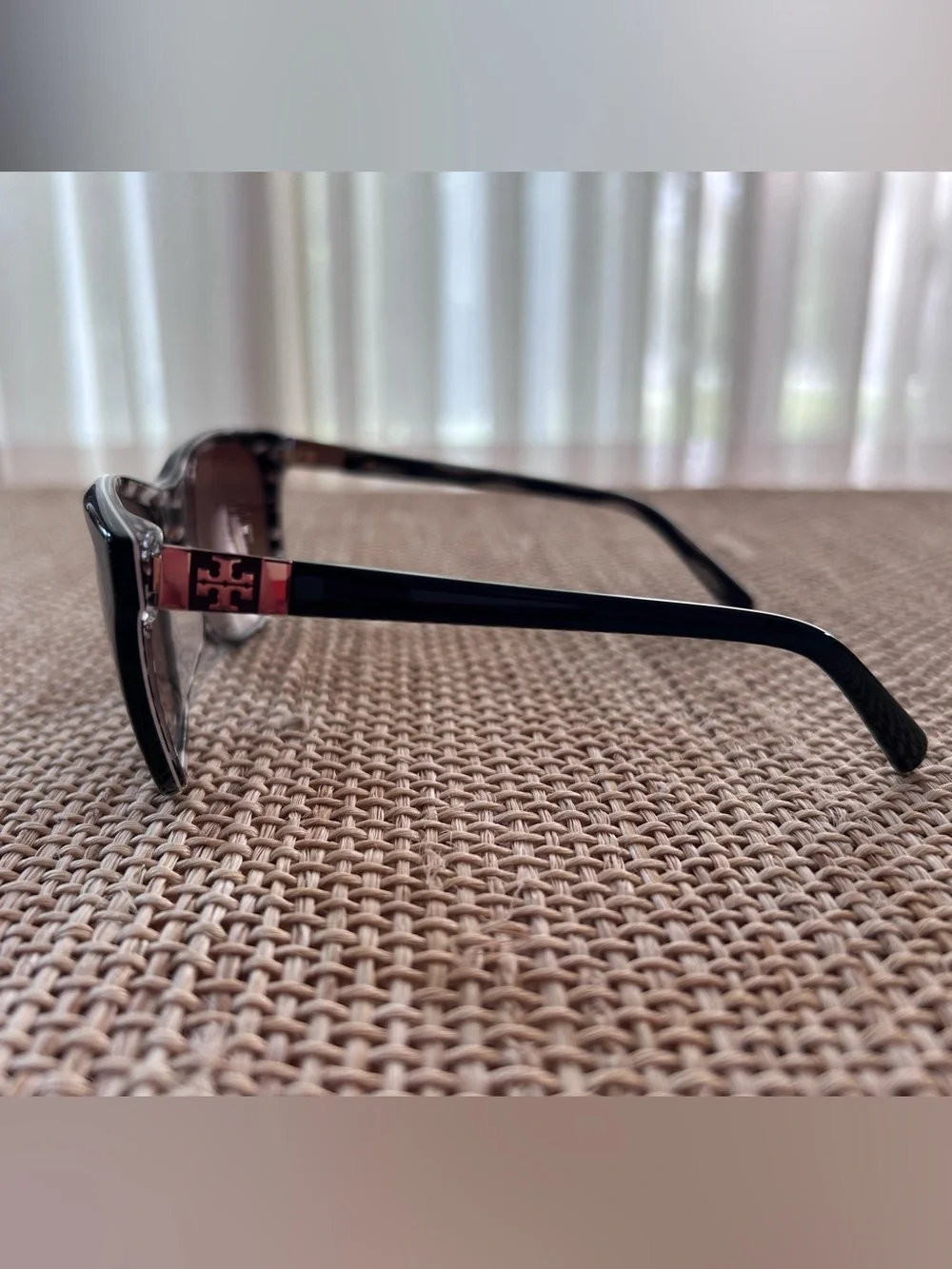 Tory Burch Black & Brown Sunglasses with Dust Bag & Case.
